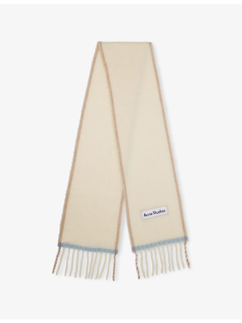 Acne Studios knitted scarf with fringed edges - British product