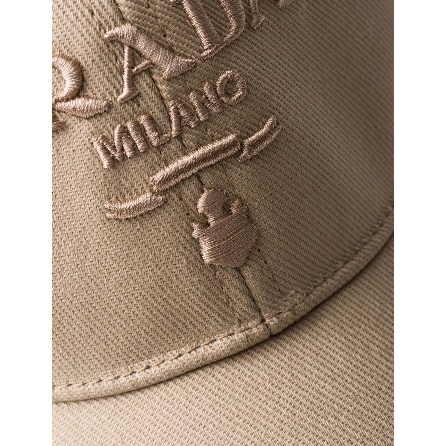 Prada logo-embroidered cotton-canvas baseball cap - British product