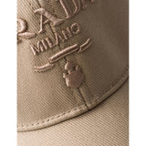 Prada logo-embroidered cotton-canvas baseball cap - British product