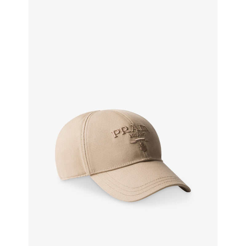 Prada logo-embroidered cotton-canvas baseball cap - British product