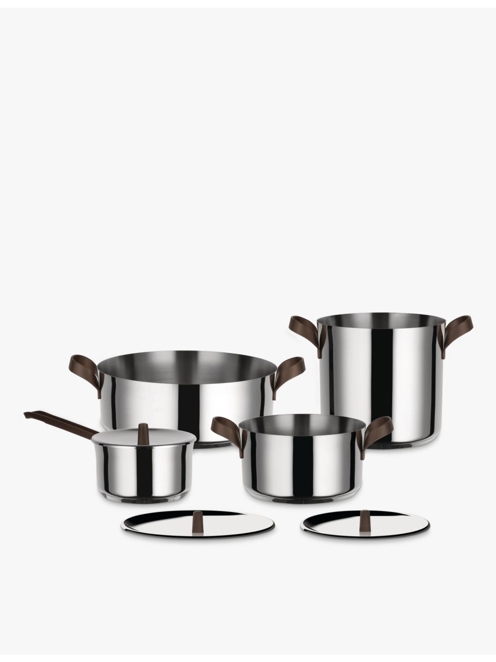 Alessi 4-piece stainless steel cookware set, UK version