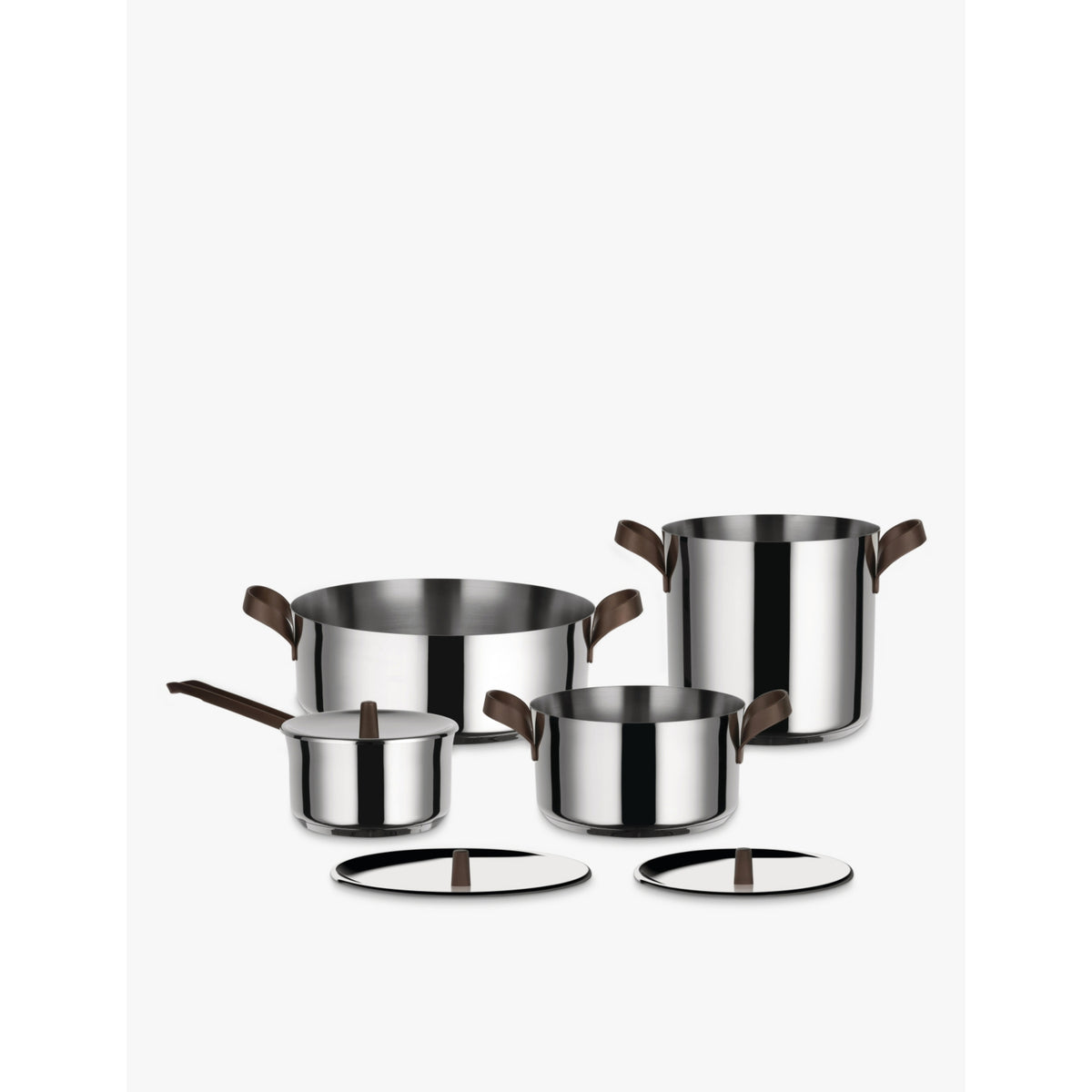 Alessi 4-piece stainless steel cookware set, UK version