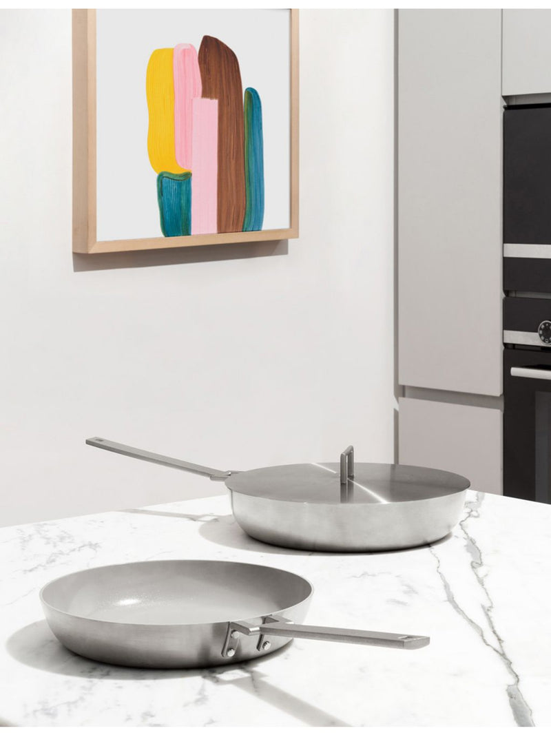 Alessi Convivio stainless steel frying pan 28cm - British product