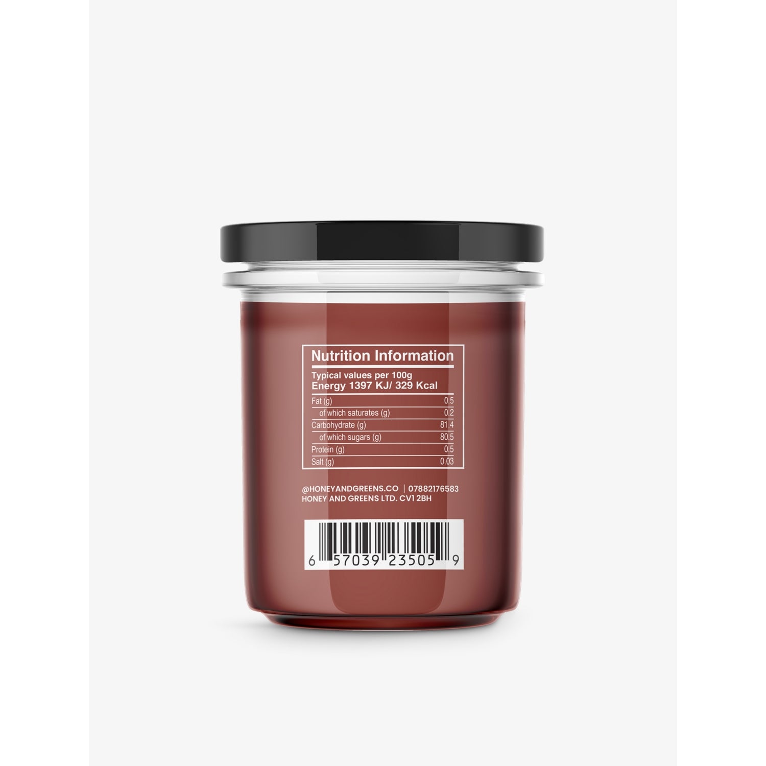 Honey & Greens blackcurrant honey 240g (British brand)