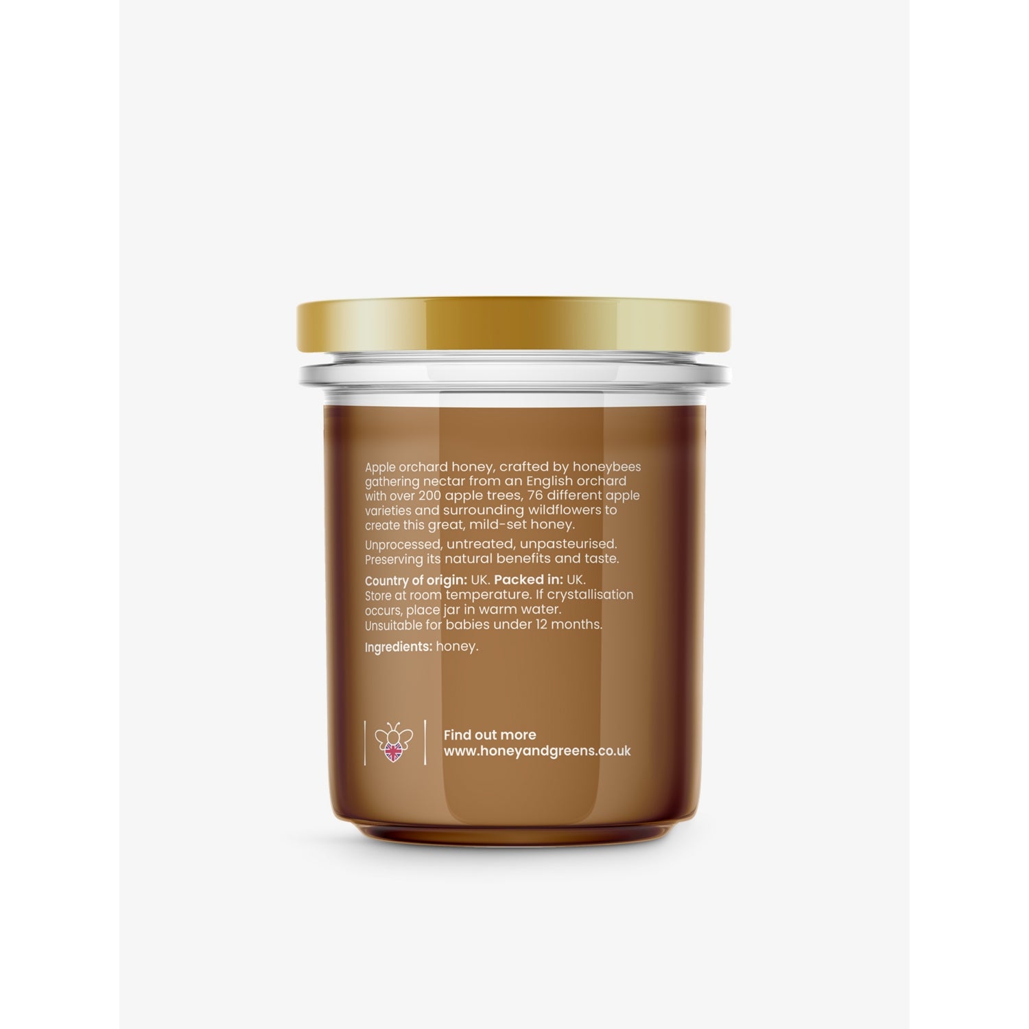 Honey & Greens apple orchard honey 240g - British product