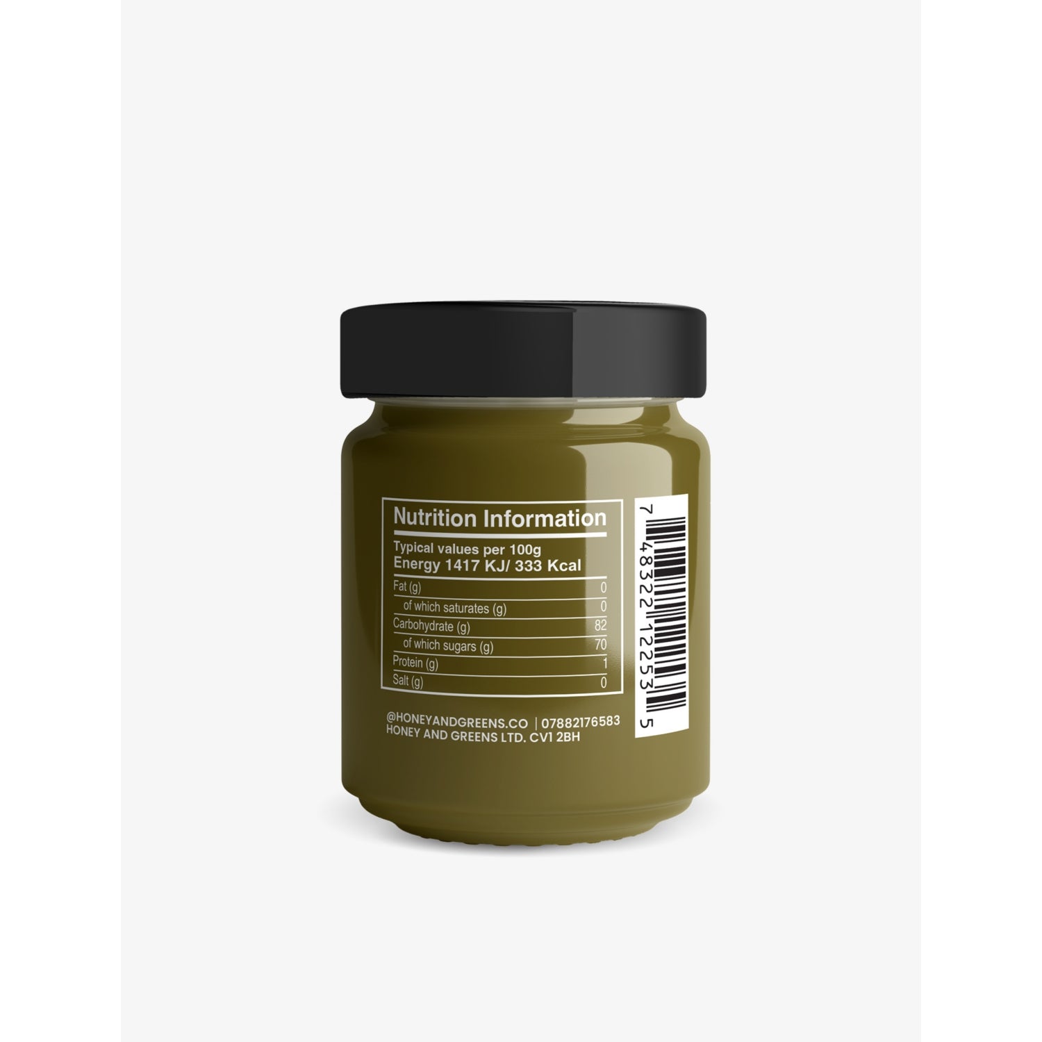 Honey & Greens organic matcha honey 240g, imported from the UK