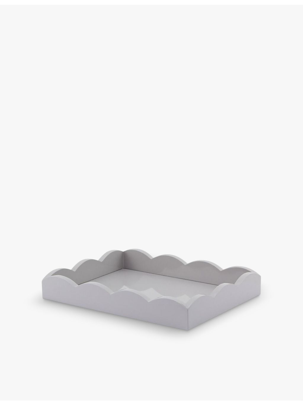 Addison Ross scalloped lacquered tray 20cm x 27cm (British brand)