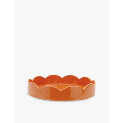 selfridges Addison Ross London Scallop Lacquered Tray 21.5cm- Buy online at McGrocer