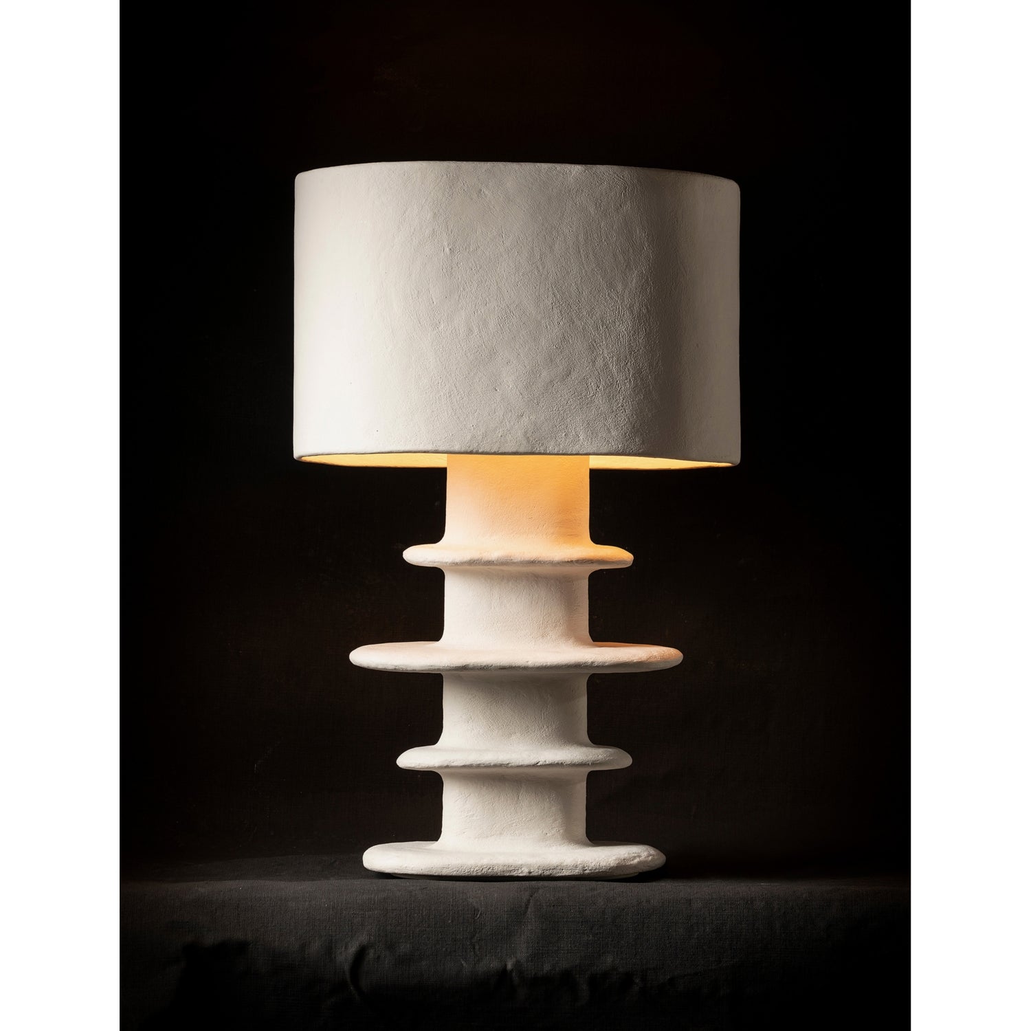 Serax paper-mache Geometrical Earth table lamp - British product