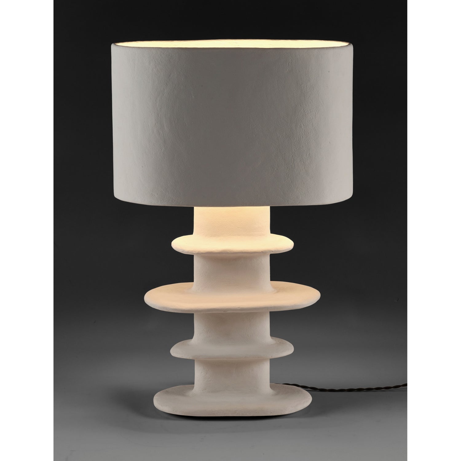 Serax paper-mache Geometrical Earth table lamp - British product
