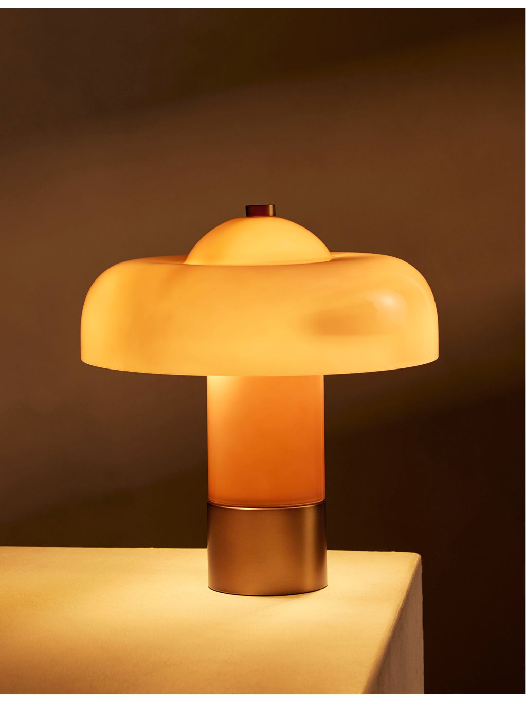 Soho Home Giovanni moulded-glass table lamp 43cm, imported from the UK