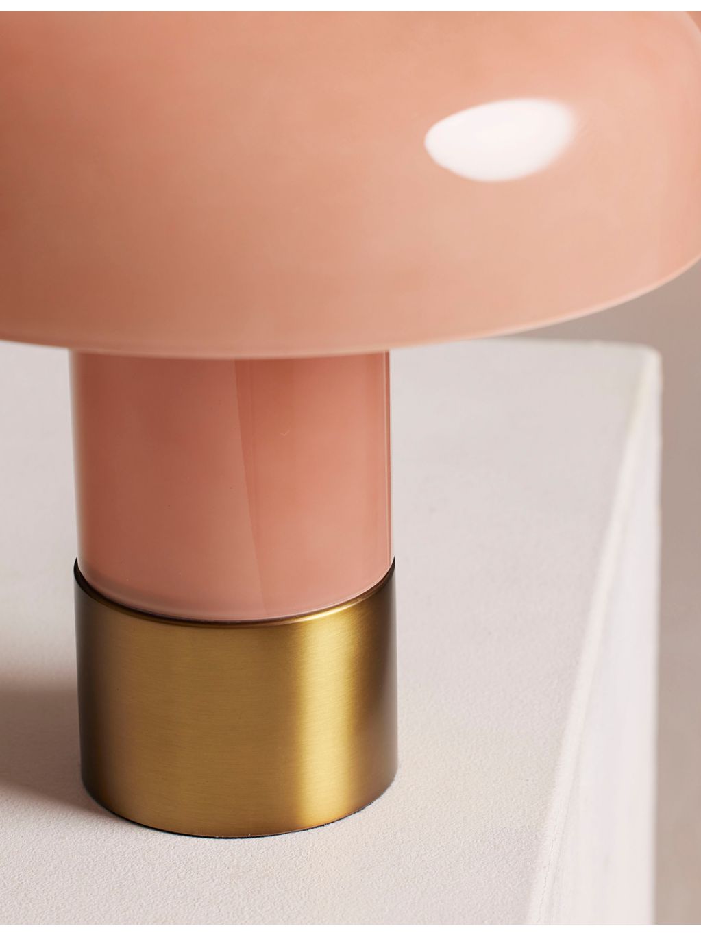 Soho Home Giovanni moulded-glass table lamp 43cm, imported from the UK