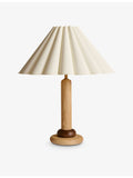 Soho Home Ferguson table lamp linen and oak 44cm - British product