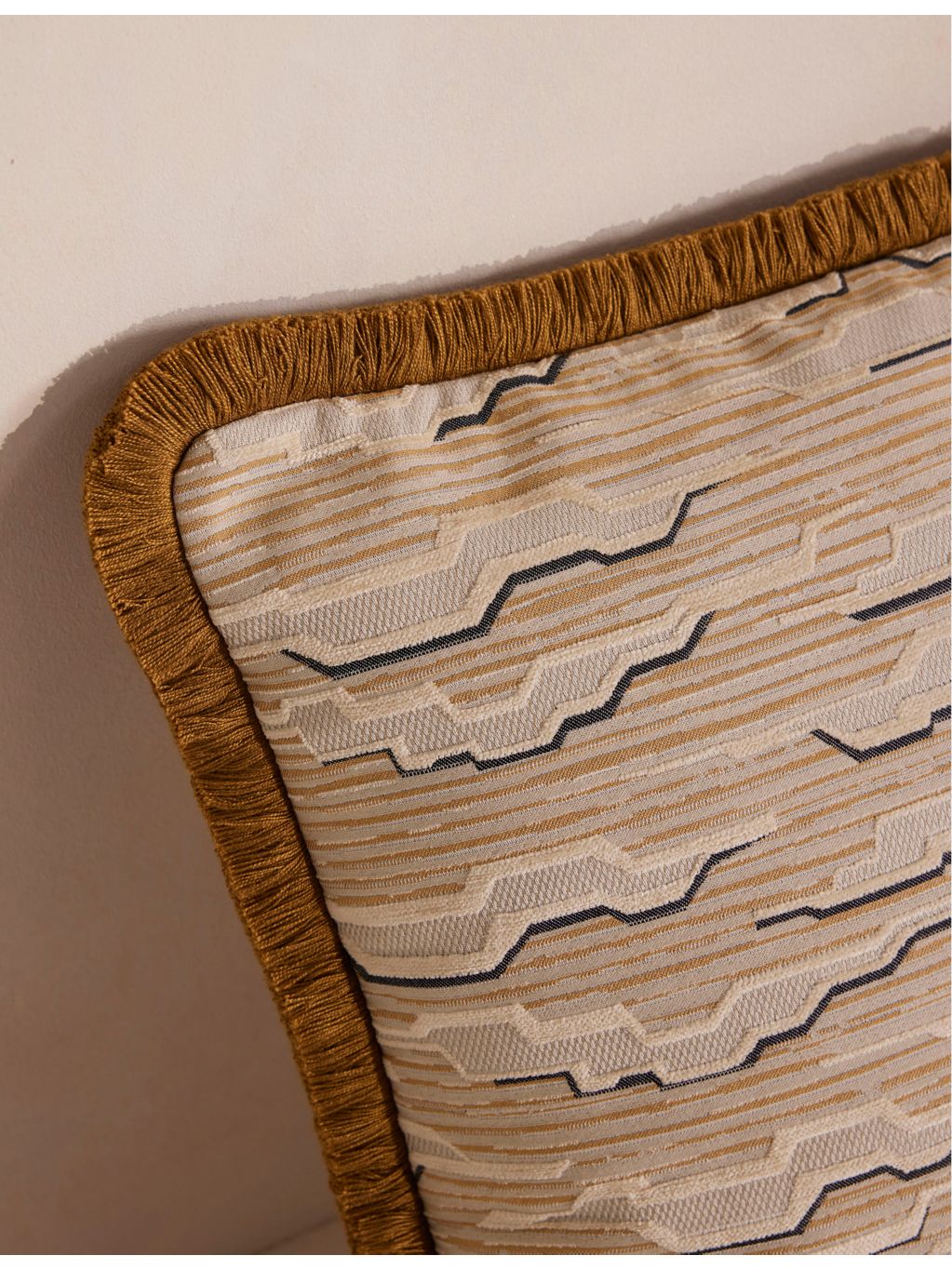 Soho Home square jacquard cushion 50cm (British brand)