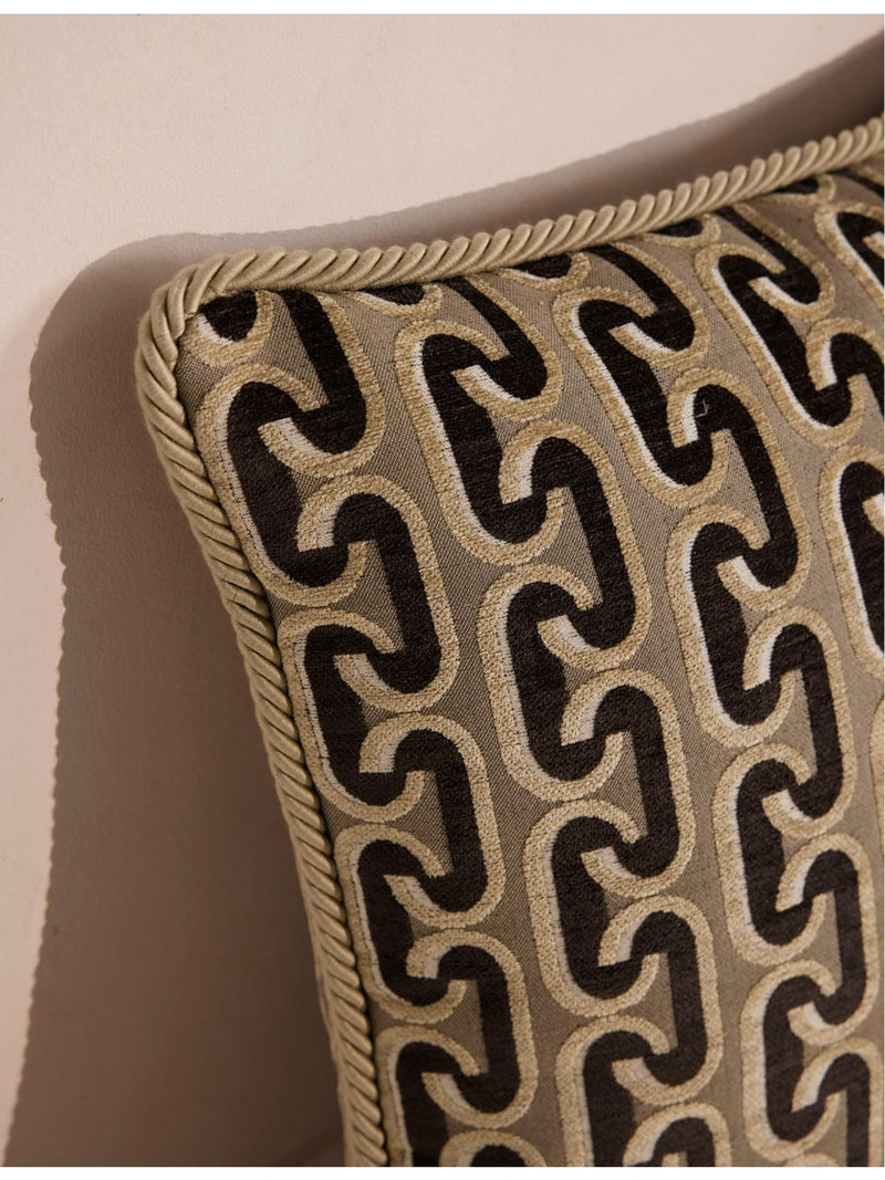 Soho Home Budleigh woven cushion 50cm, imported from the UK