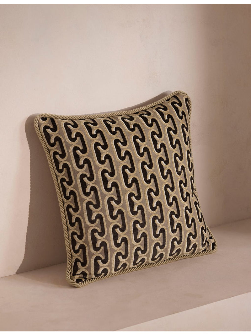 Soho Home Budleigh woven cushion 50cm, imported from the UK