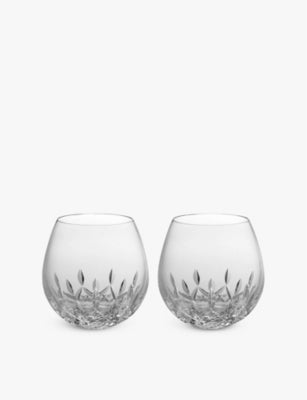 Waterford Lismore Essence stemless red wine glasses set of two - British product