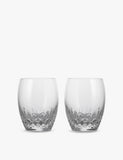 Waterford Lismore double old fashioned crystal glasses 410ml - British product