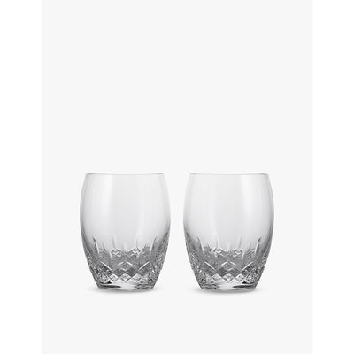 selfridges Waterford Lismore Essence Double Old Fashioned Crystal Glasses Set of Two 410ml- Buy online at McGrocer