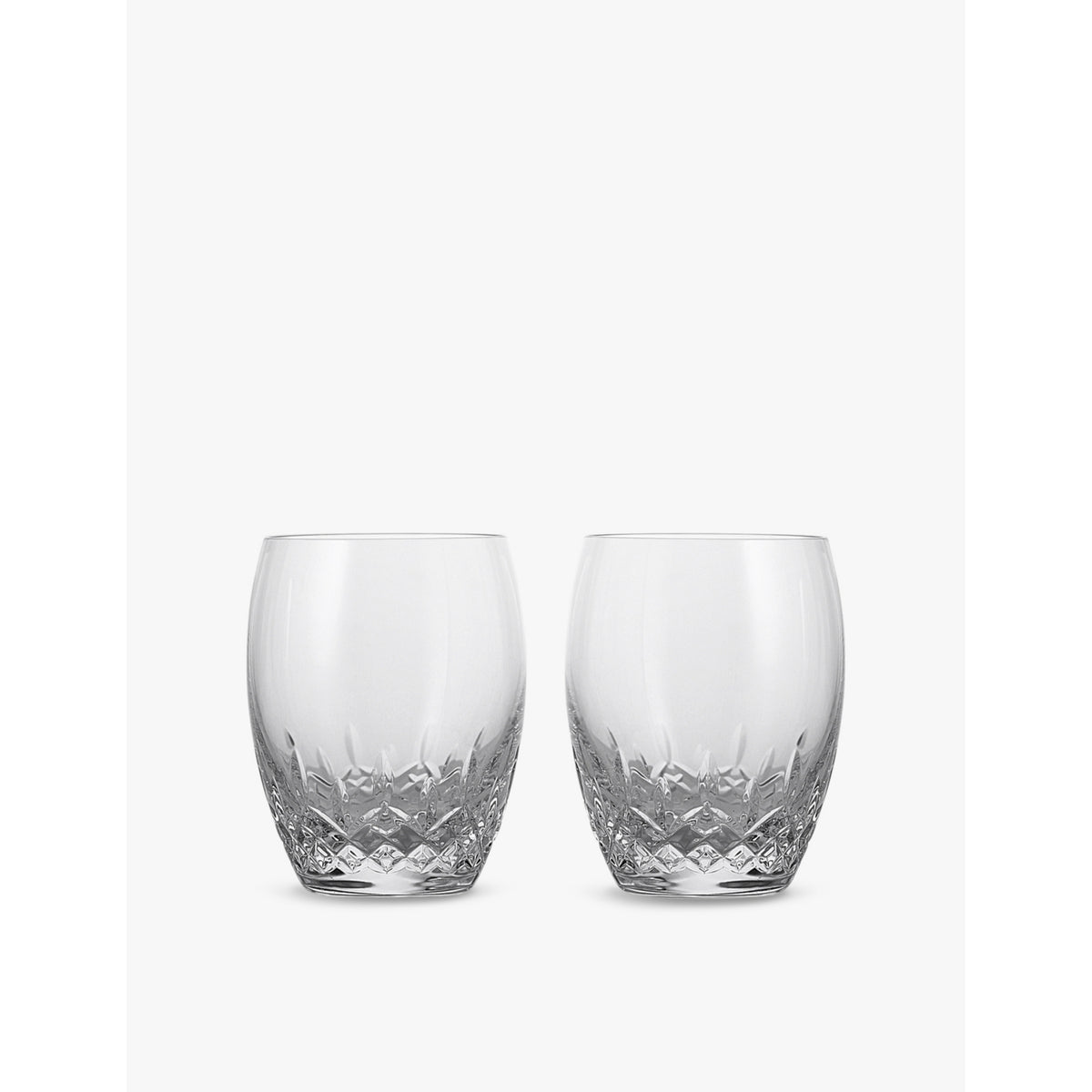 Waterford Lismore double old fashioned crystal glasses 410ml - British product