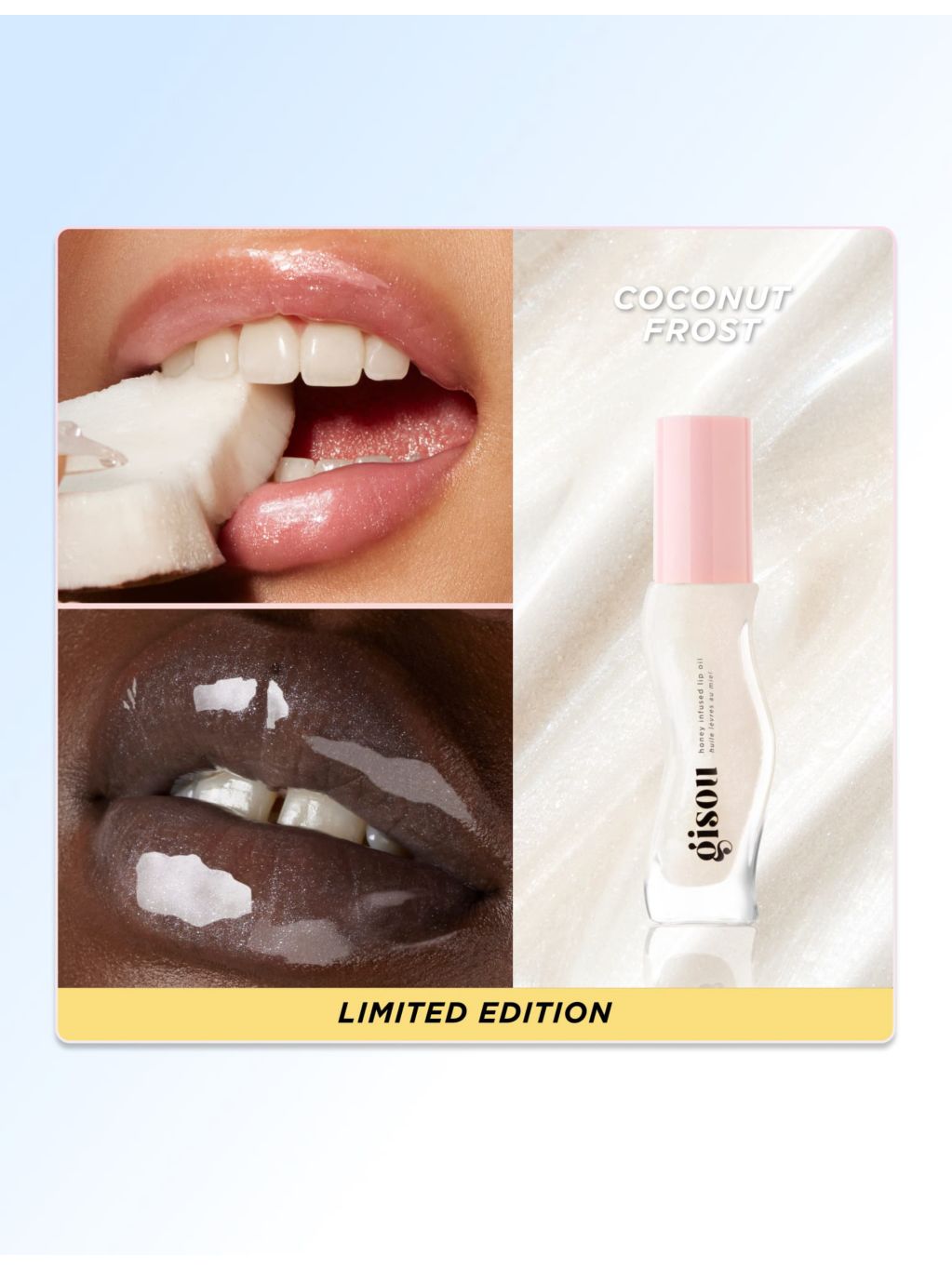 Gisou limited-edition honey infused lip oil 8ml, UK version