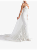 House of CB Leone tulle and satin veil 245cm, UK version