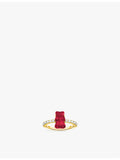 Thomas Sabo x HARIBO gold-plated sterling silver ring with zirconia (British brand)