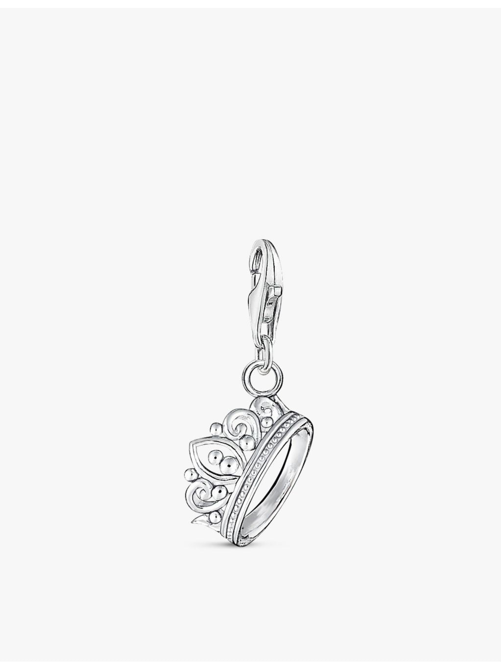 Thomas Sabo sterling silver crown charm, imported from the UK