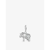 Thomas Sabo sterling silver elephant pendant charm with cubic zirconia, UK version