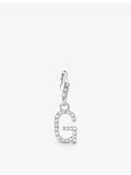 Thomas Sabo G letter pendant charm with cubic zirconia, UK version