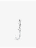 Thomas Sabo letter J cubic zirconia pendant charm (British brand)