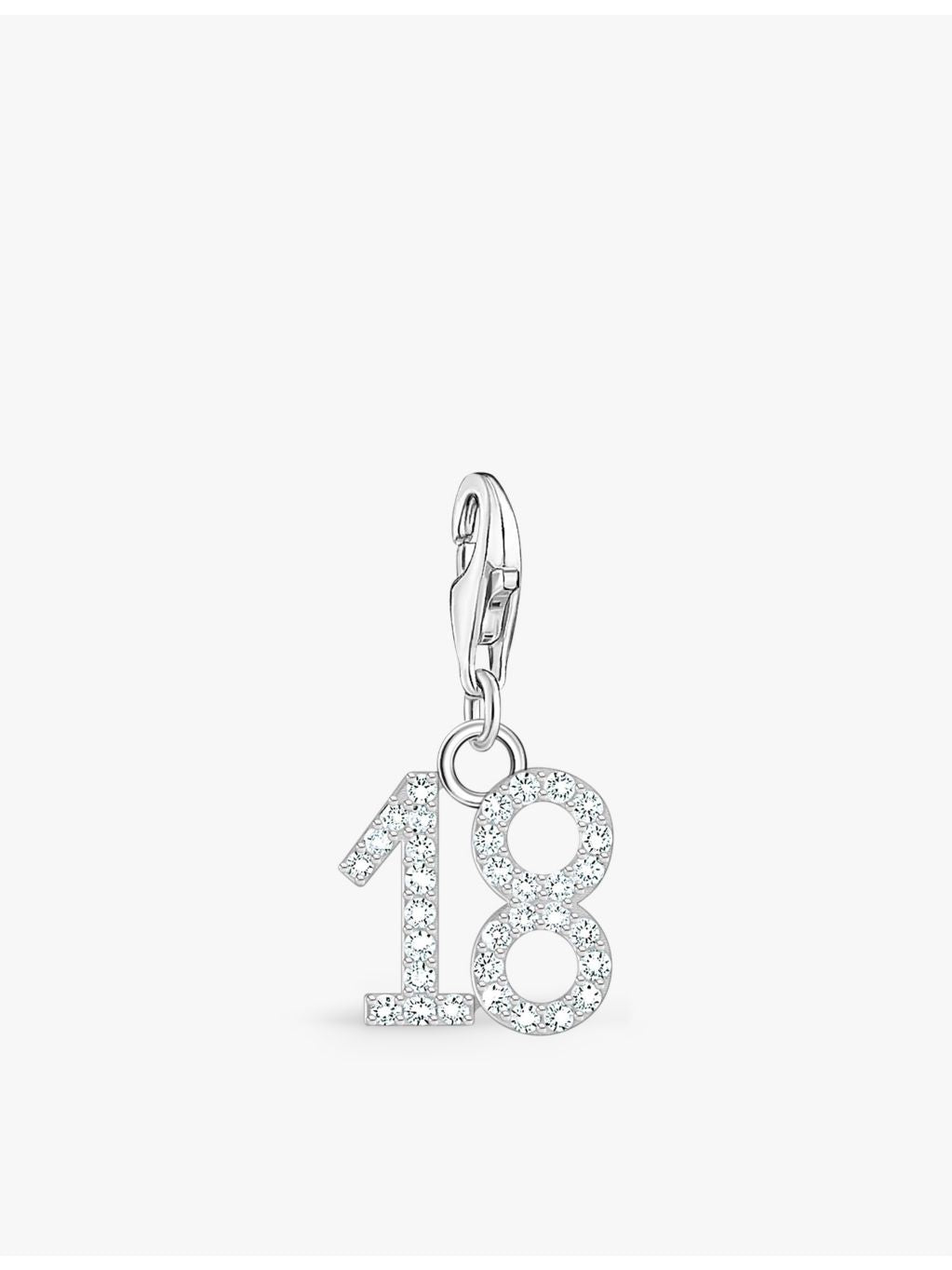 Thomas Sabo 18 sterling silver and cubic zirconia pendant charm, UK version