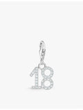 Thomas Sabo 18 sterling silver and cubic zirconia pendant charm, UK version