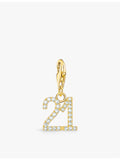 Thomas Sabo 21 yellow gold-plated sterling silver charm (British brand)