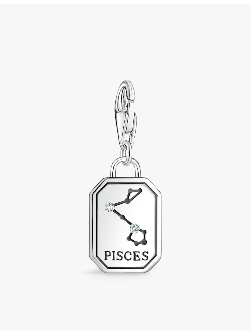 Thomas Sabo Pisces zodiac pendant charm in sterling silver, UK version