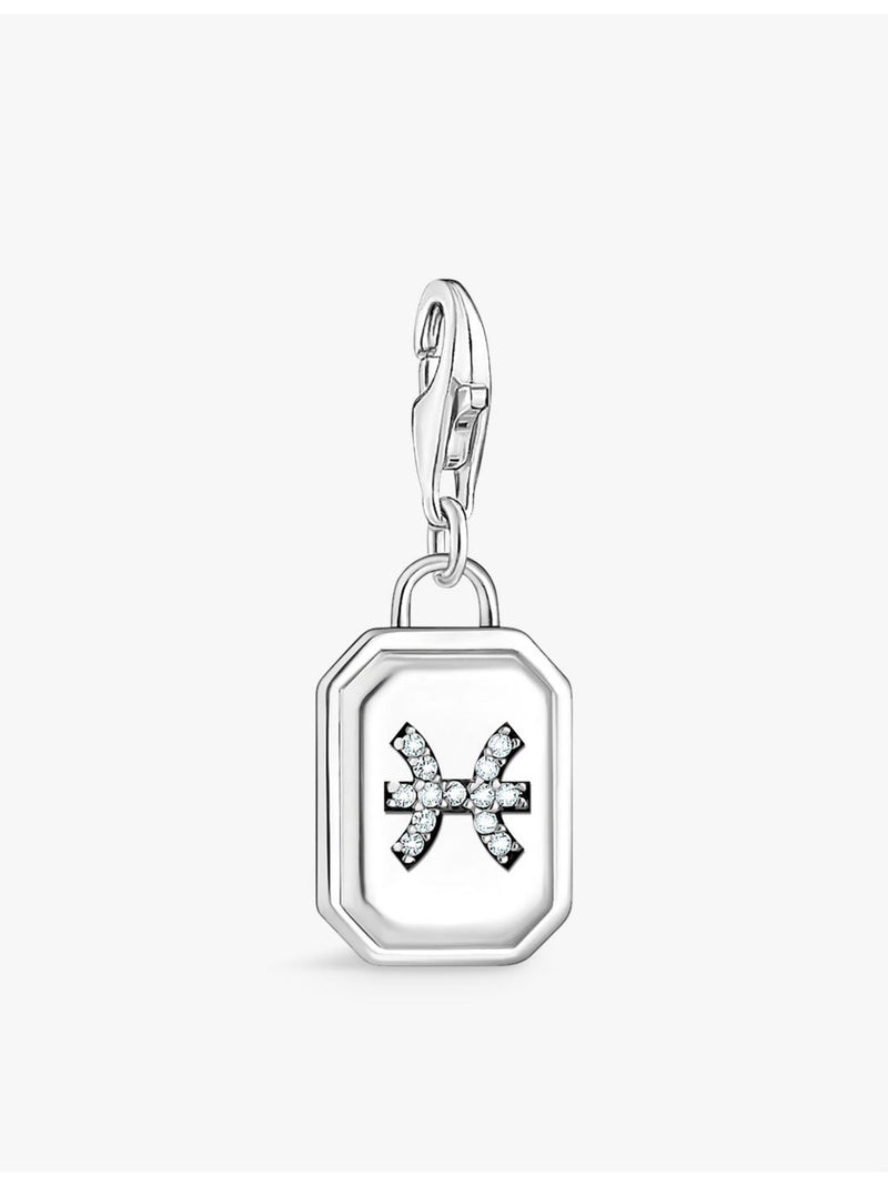 Thomas Sabo Pisces zodiac pendant charm in sterling silver, UK version