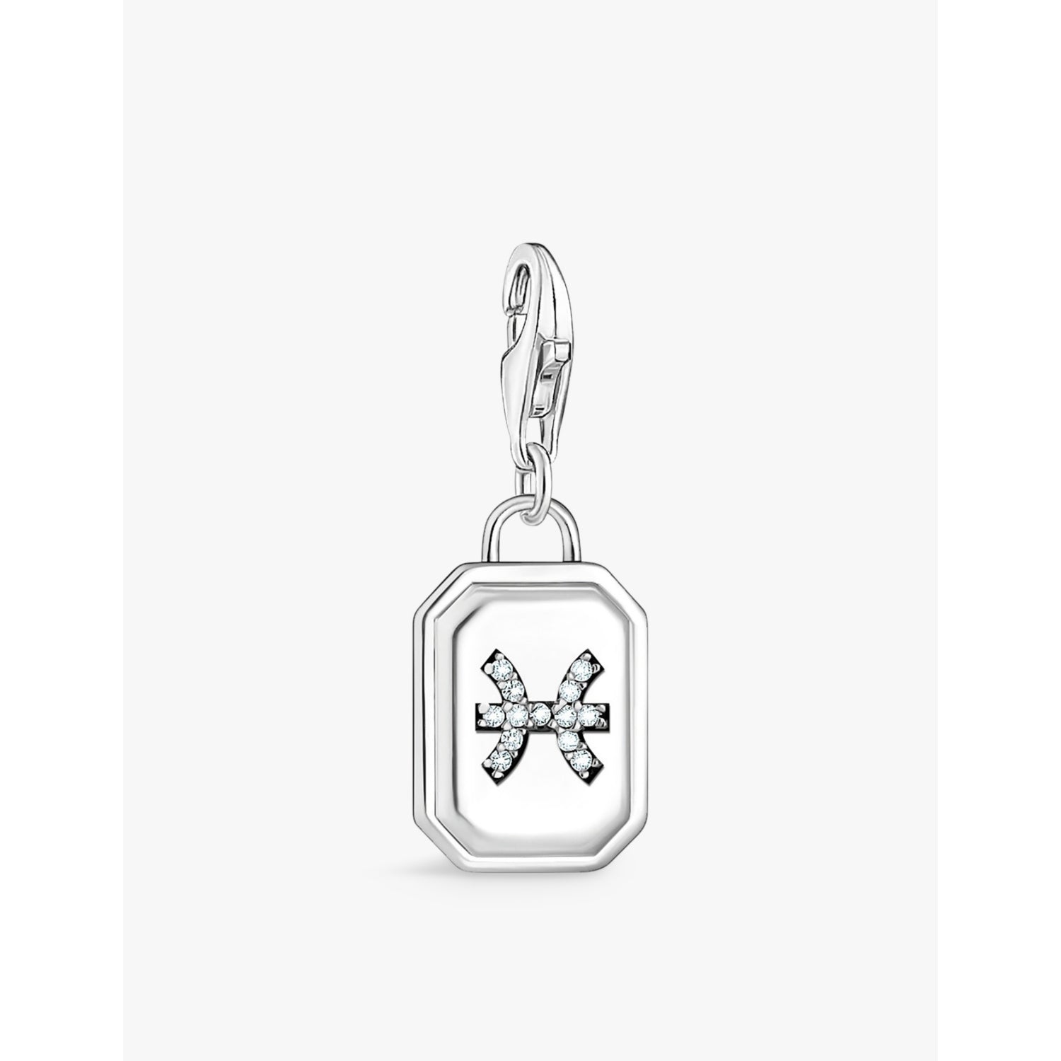 Thomas Sabo Pisces zodiac pendant charm in sterling silver, UK version