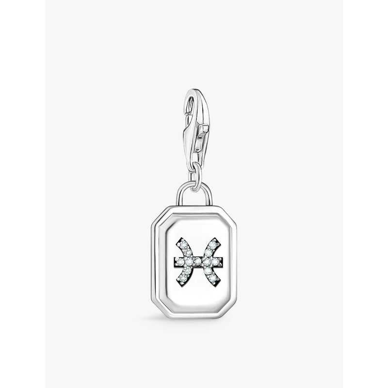 Thomas Sabo Pisces zodiac pendant charm in sterling silver, UK version