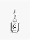 Thomas Sabo Aquarius crystal-embellished sterling silver charm, imported from the UK