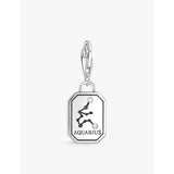 Thomas Sabo Aquarius crystal-embellished sterling silver charm, imported from the UK