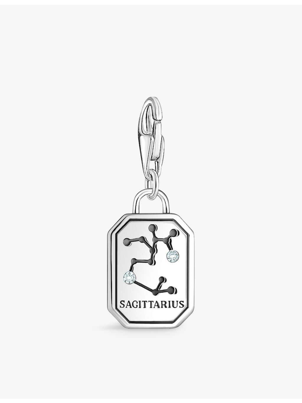 Thomas Sabo Sagittarius charm in sterling silver with cubic zirconia (British brand)
