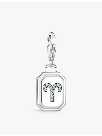 selfridges Thomas Sabo Aries Sterling Silver Cubic Zirconia Charm- Buy online at McGrocer