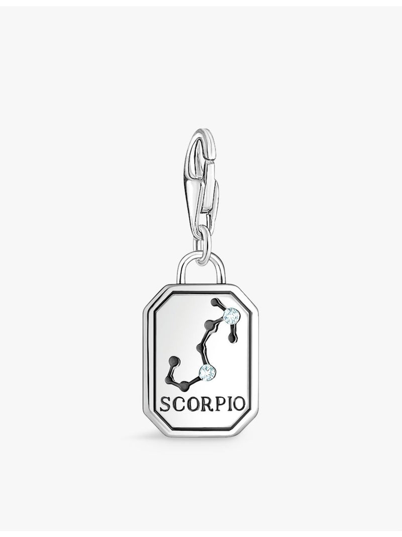 Thomas Sabo Scorpio crystal-embellished sterling silver charm - British product