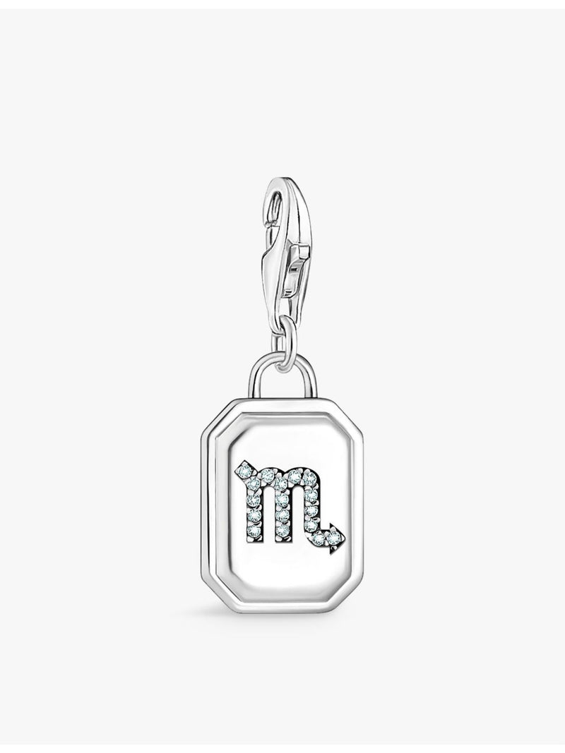 Thomas Sabo Scorpio crystal-embellished sterling silver charm - British product