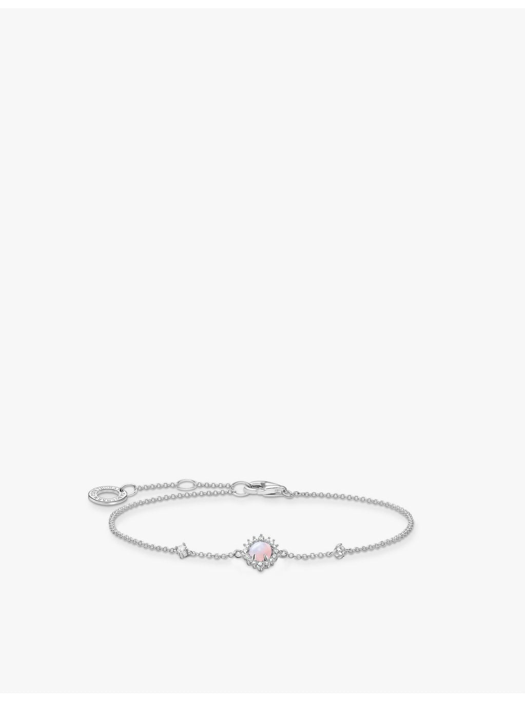 Thomas Sabo sterling silver chain bracelet with cubic zirconia (British brand)