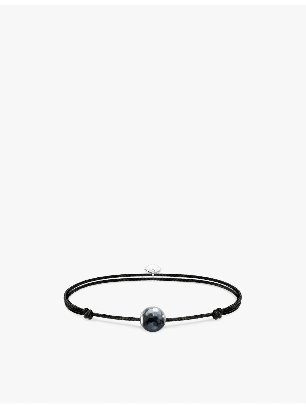 Thomas Sabo Karma Secret sterling silver haematite bracelet, imported from the UK