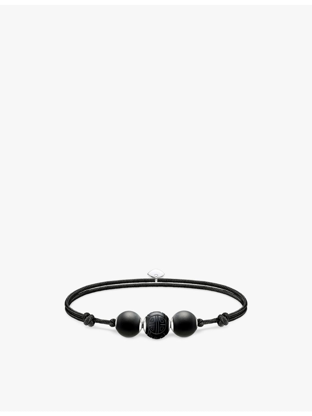 Thomas Sabo Karma Secret obsidian beaded bracelet, imported from the UK