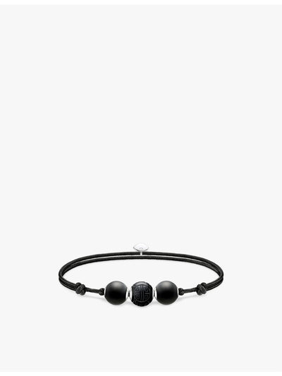 selfridges Thomas Sabo Karma Secret 925 Sterling-Silver and Obsidian Beaded Bracelet- Buy online at McGrocer