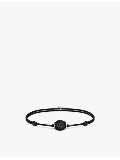 selfridges Thomas Sabo Karma Secret 925 Sterling Silver and Obsidian Beaded Bracelet- Buy online at McGrocer