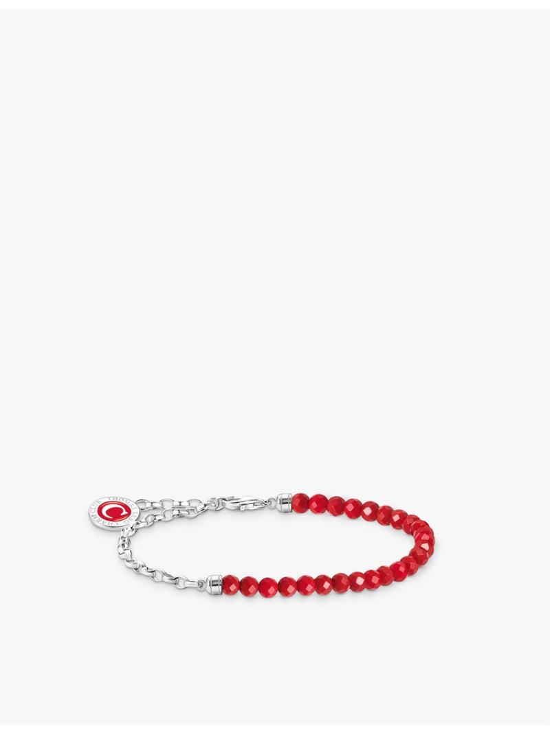 Thomas Sabo Charm Club sterling silver enamel bracelet, imported from the UK